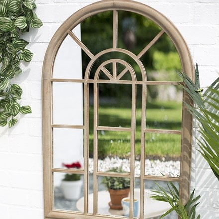 Rounded arch mirror
