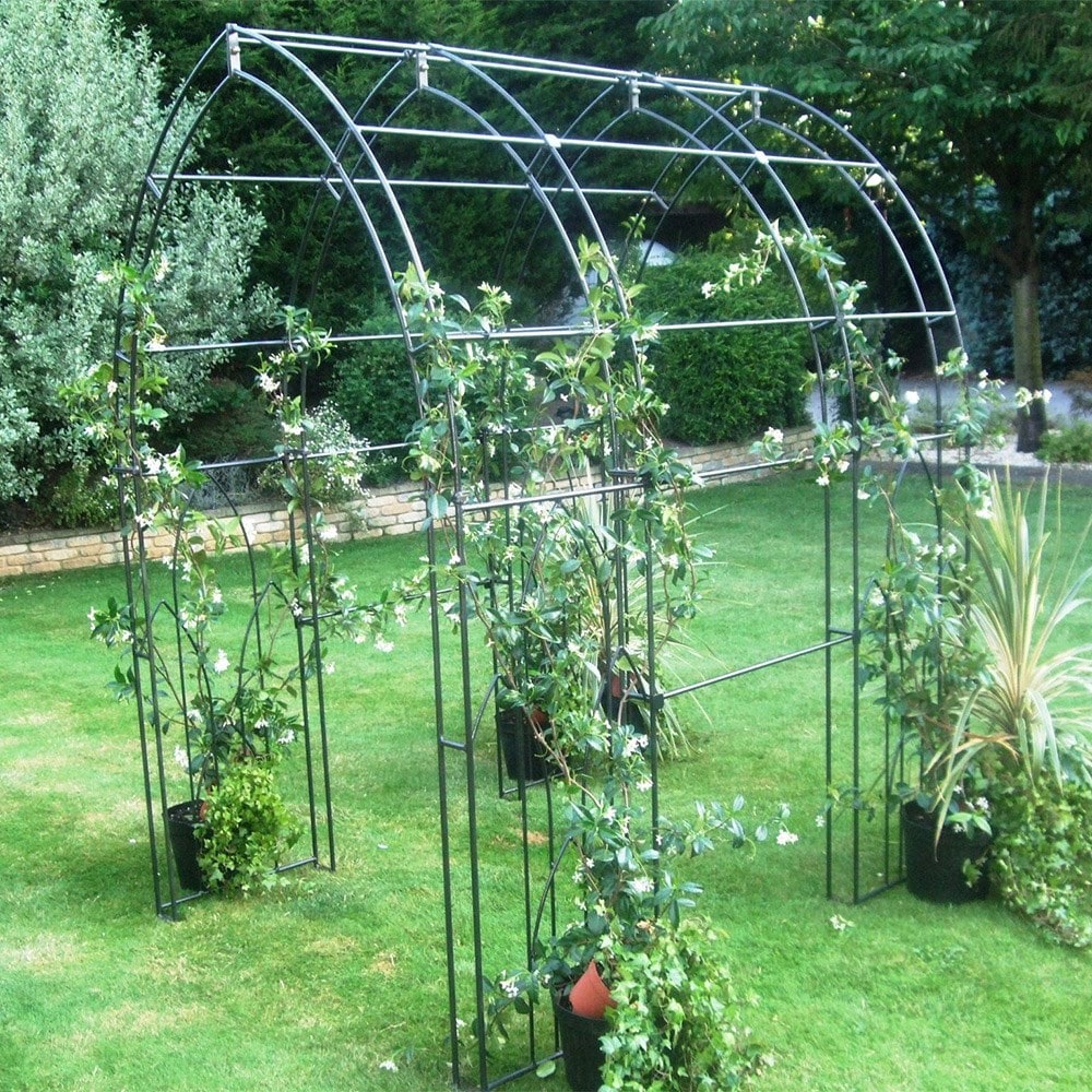 Gothic rose arch tunnel - black
