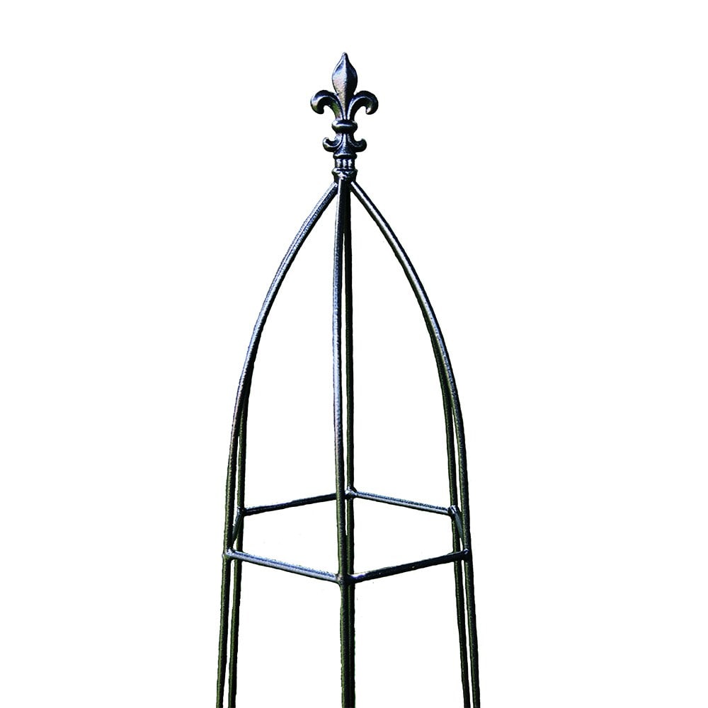 Gothic rose obelisk - black