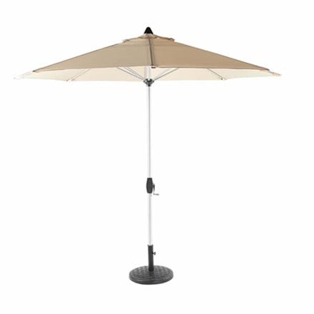 Bramblecrest brushed aluminium parasol 2.5m