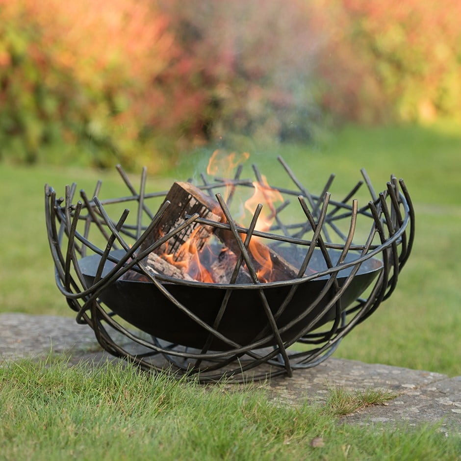 Nest iron fire pit bowl