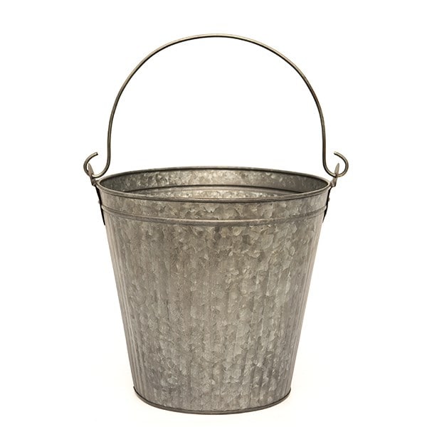 Galvanised bucket