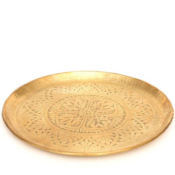 Solid etched brass tray