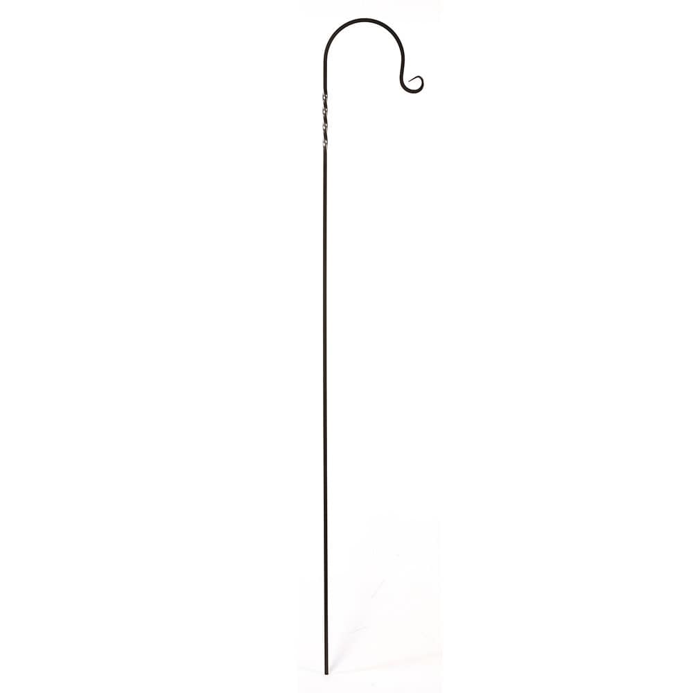 Shepherd’s hook garden stake for feeders, lanterns & baskets - black