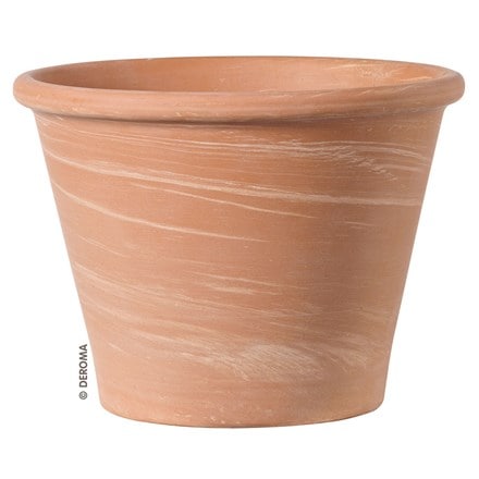 Marbled Italian terracotta pot