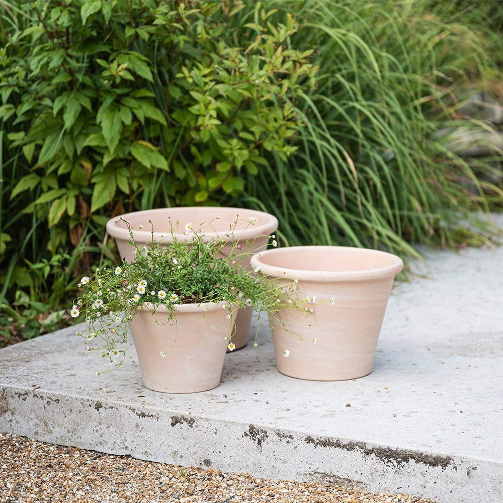 Marbled Italian terracotta pot