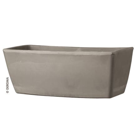 Italian terracotta trough - grey