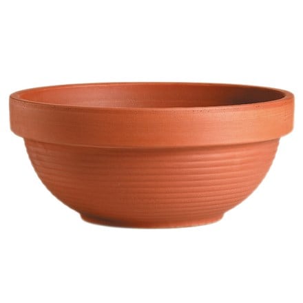 Ribbed terracotta bowl - 3 sizes