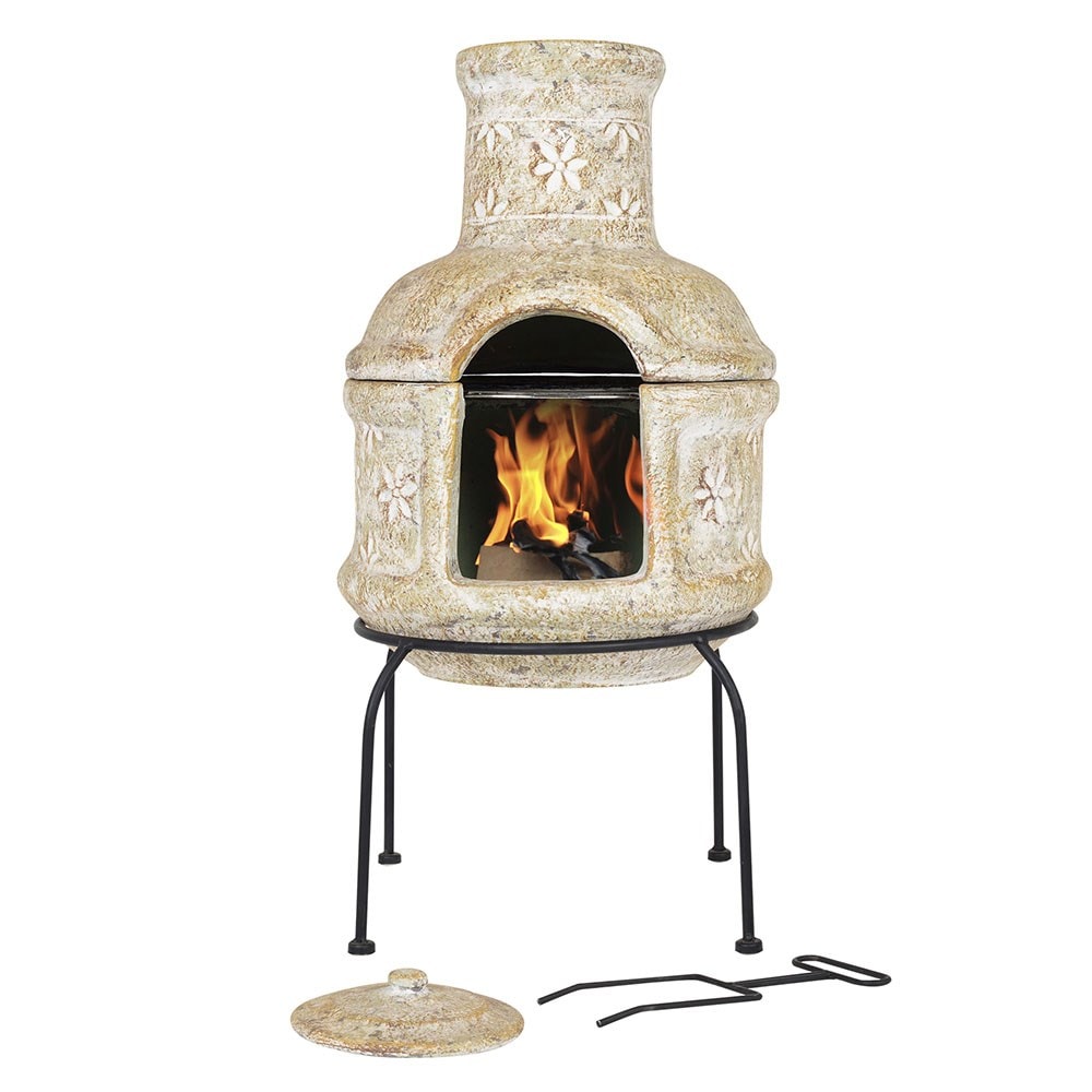 Buy Star flower small two piece grill chimenea