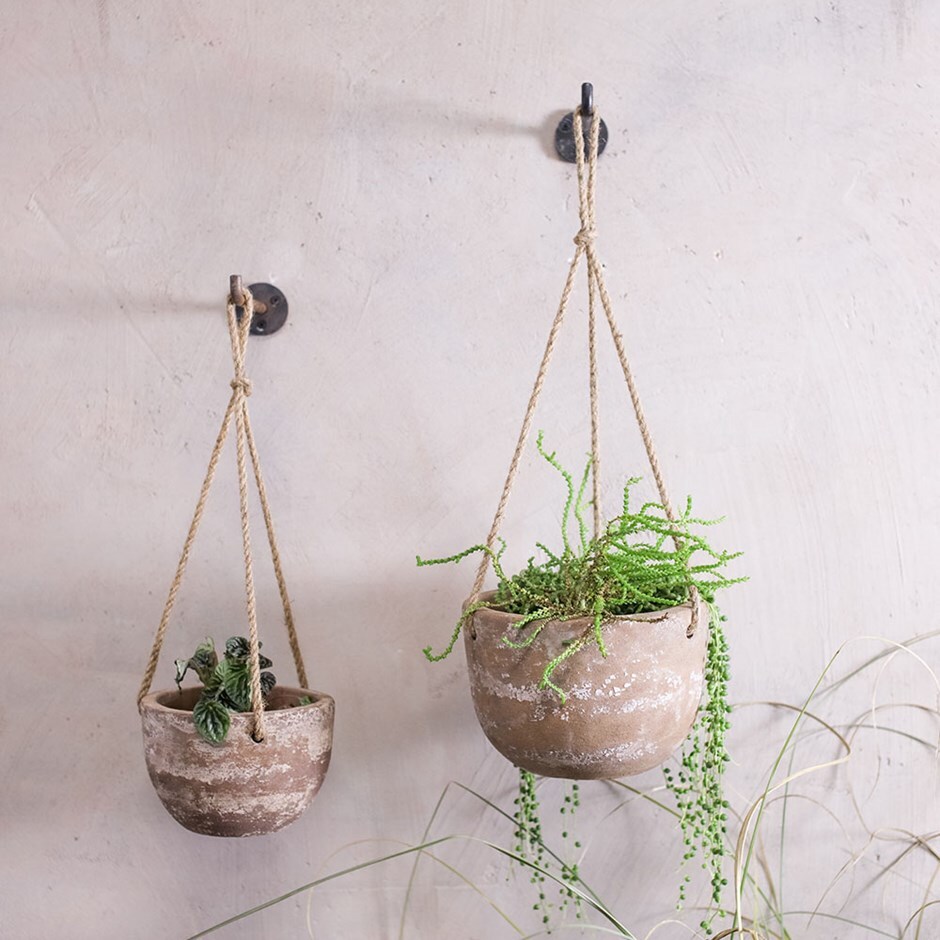 Buy Affiti clay hanging  planter Delivery by Waitrose Garden