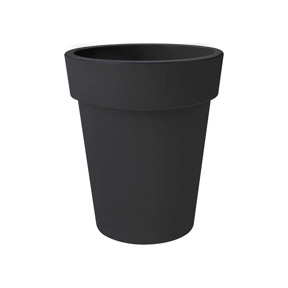 Contemporary tall planter - black