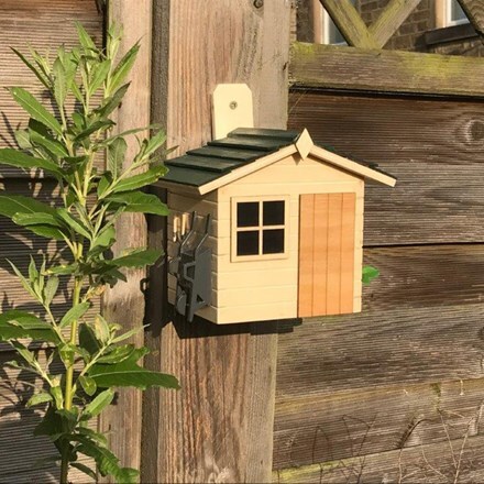 Garden shed birdhouse