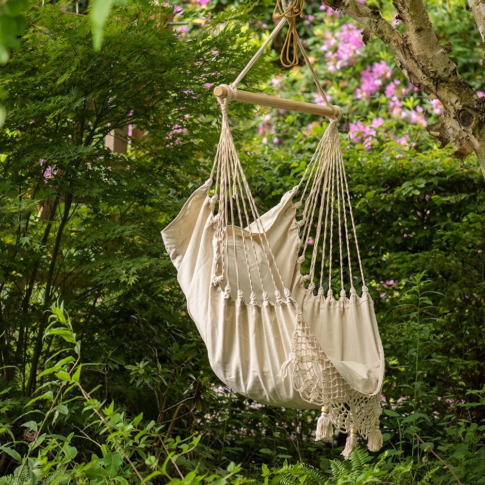 Buy Swing hammock chair ecru Delivery by Crocus