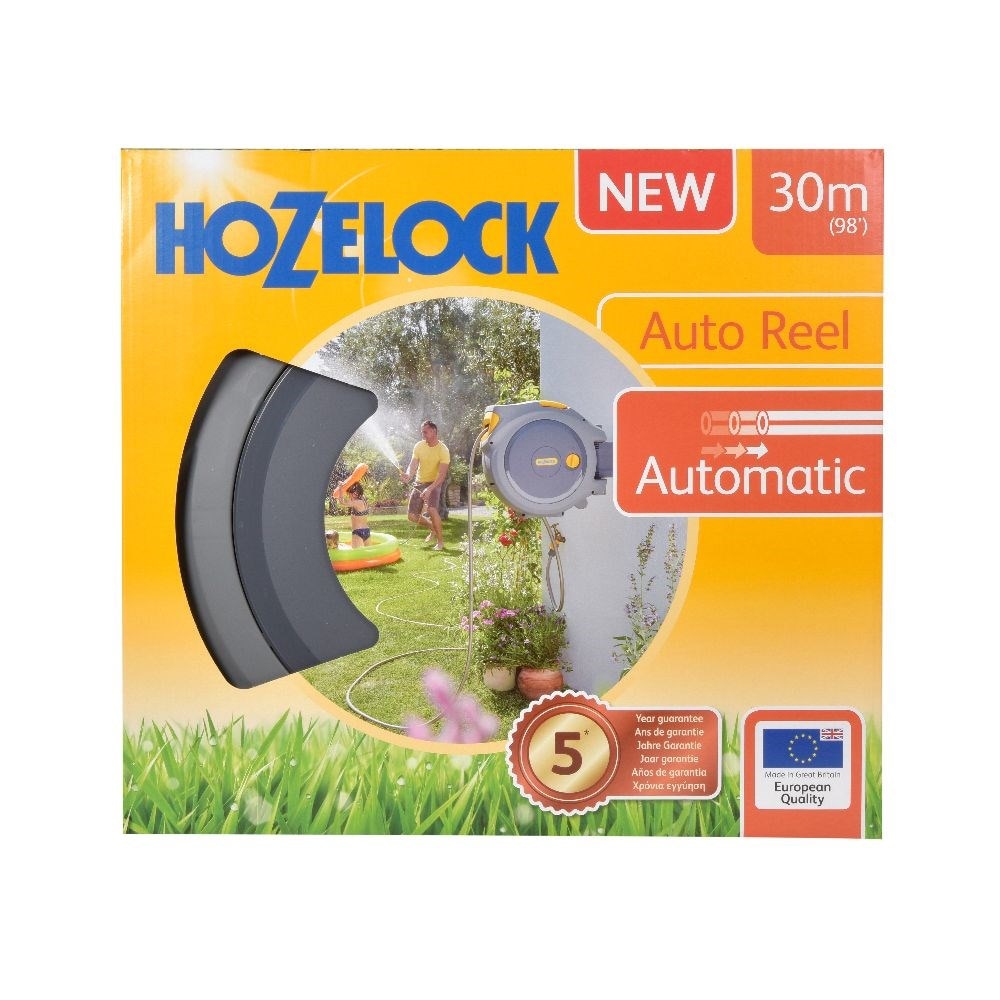 Hozelock auto reel retractable hose system with 30m hose