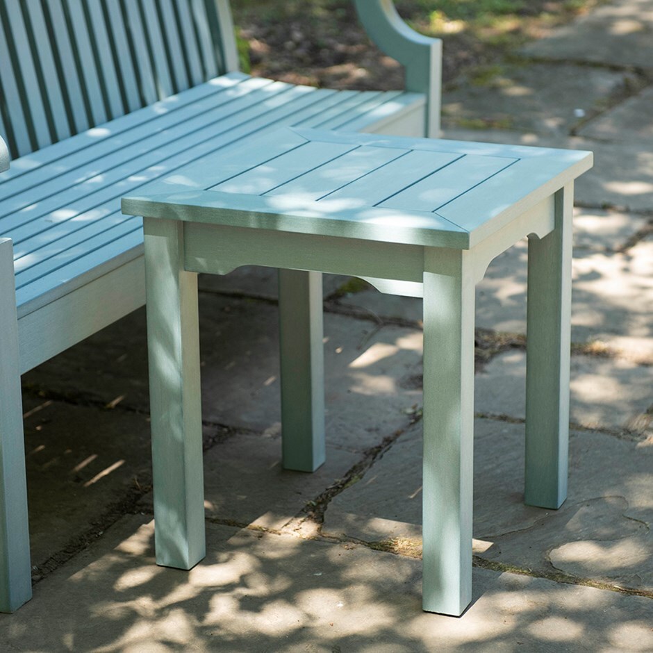 Buy Side Table Powder Blue Delivery By Crocus