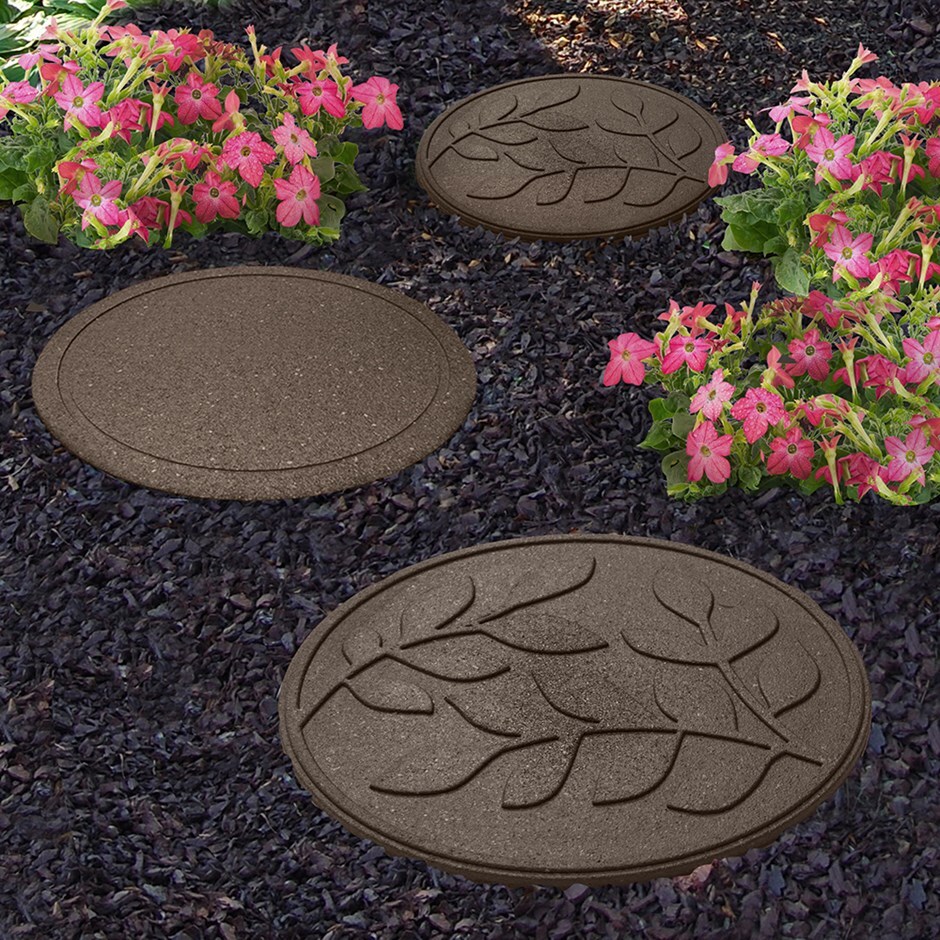 Buy Recycled reversible stepping stone leaves: Delivery by ...