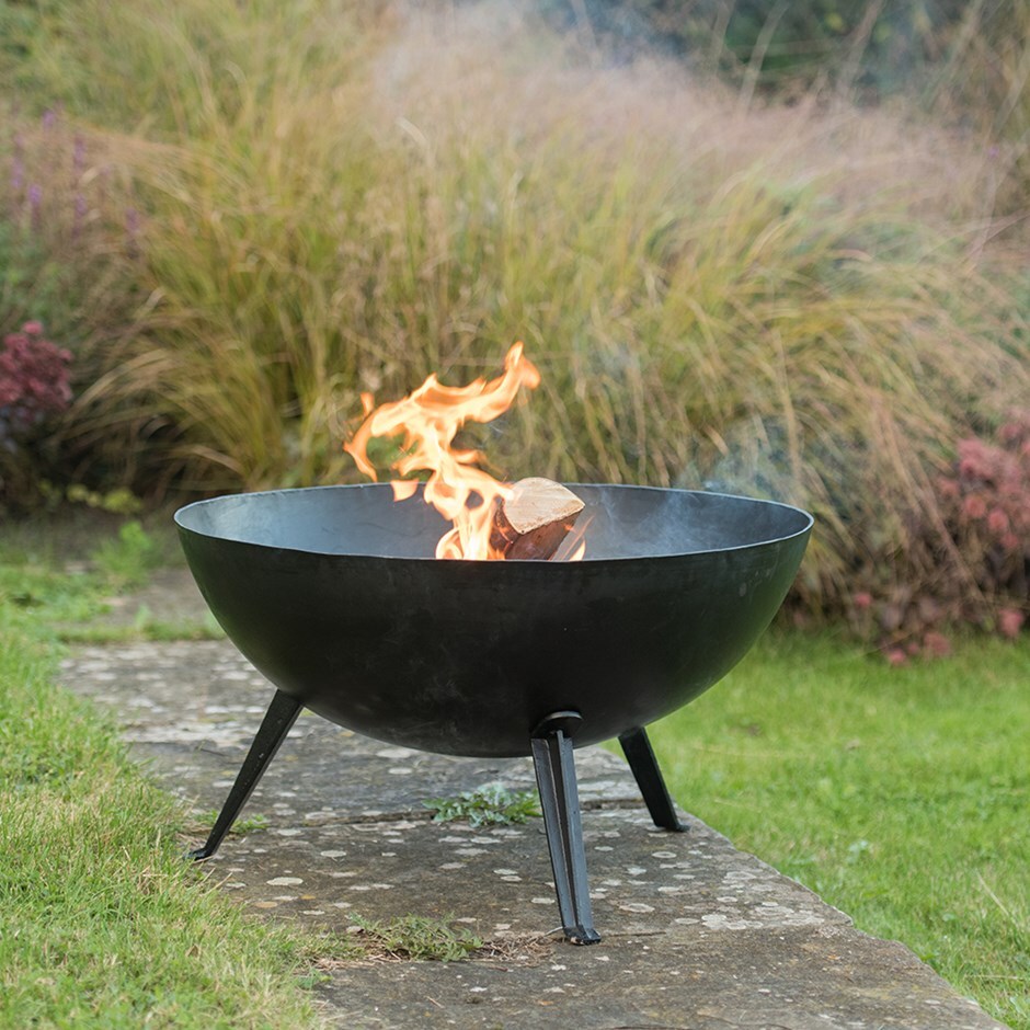 Buy Iron Fire Pit Bowl With Cast Iron Tripod Base Free Fire