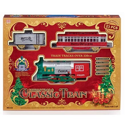Christmas train set with sound