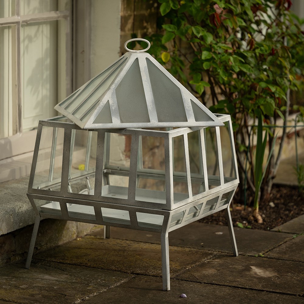 Victorian growhouse square - chalky white