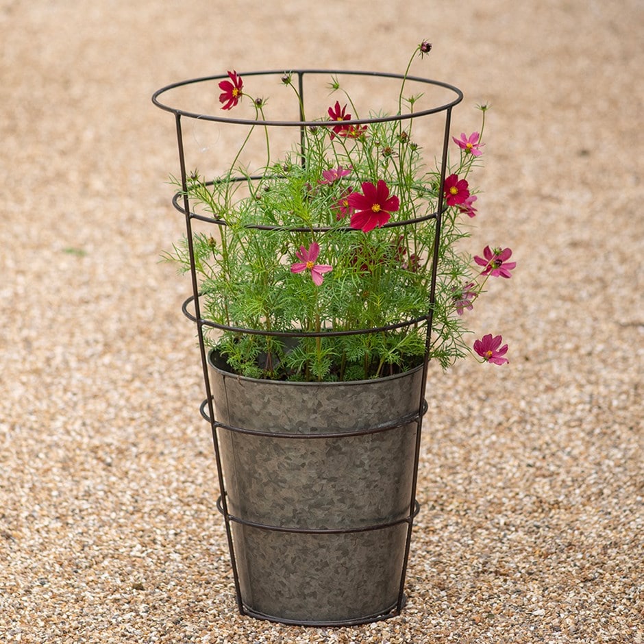 Planter with surround support