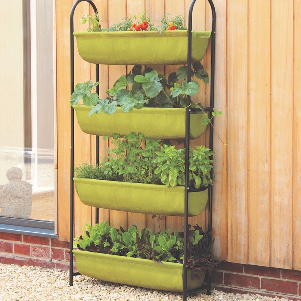 Balcony garden 4-tier planter