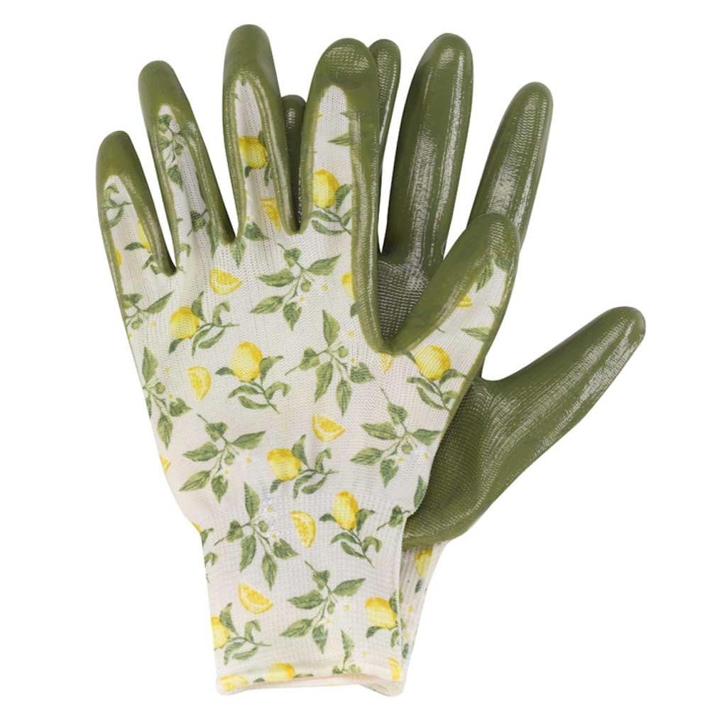 Sicilian lemon seed and weed gloves