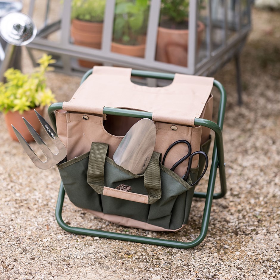 Garden tool bag & stool 
