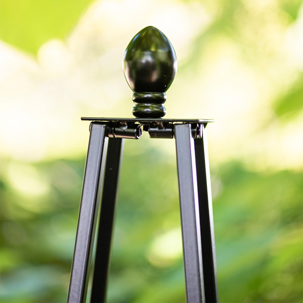 Perching birds obelisk - black