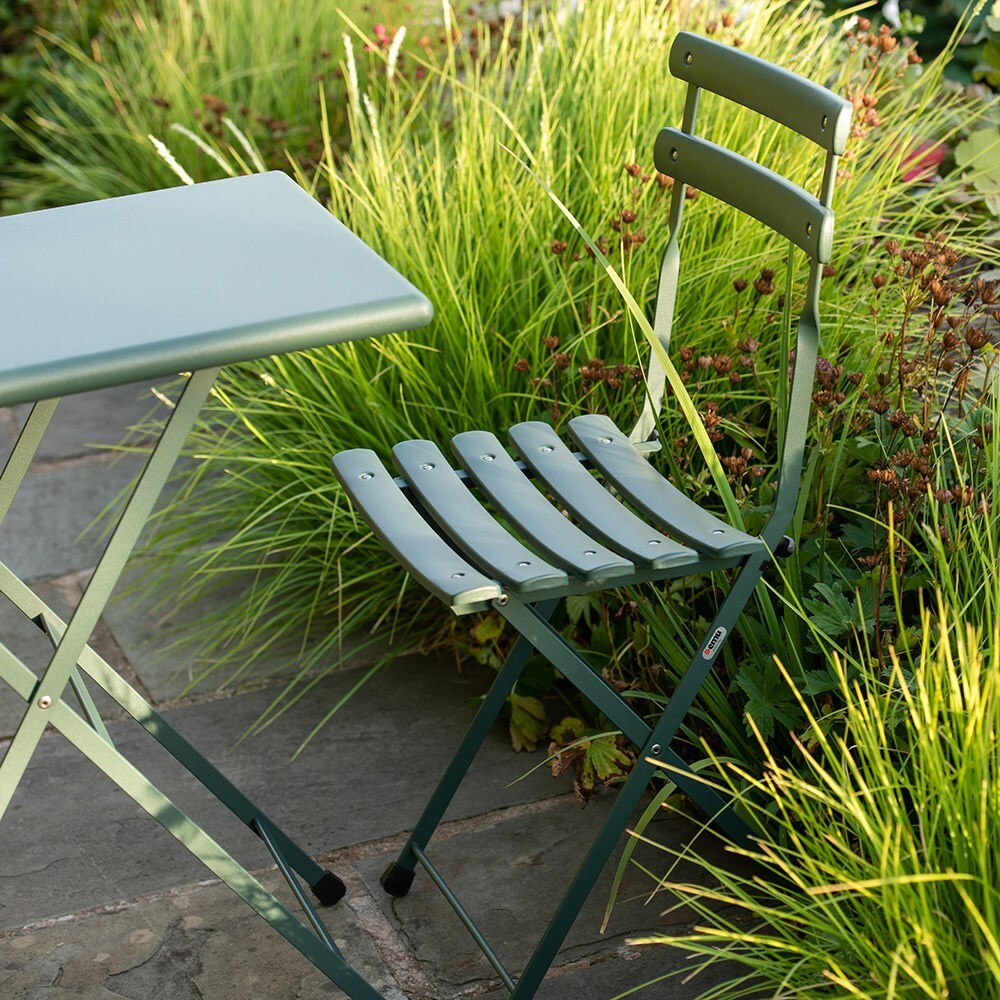 dark green bistro set