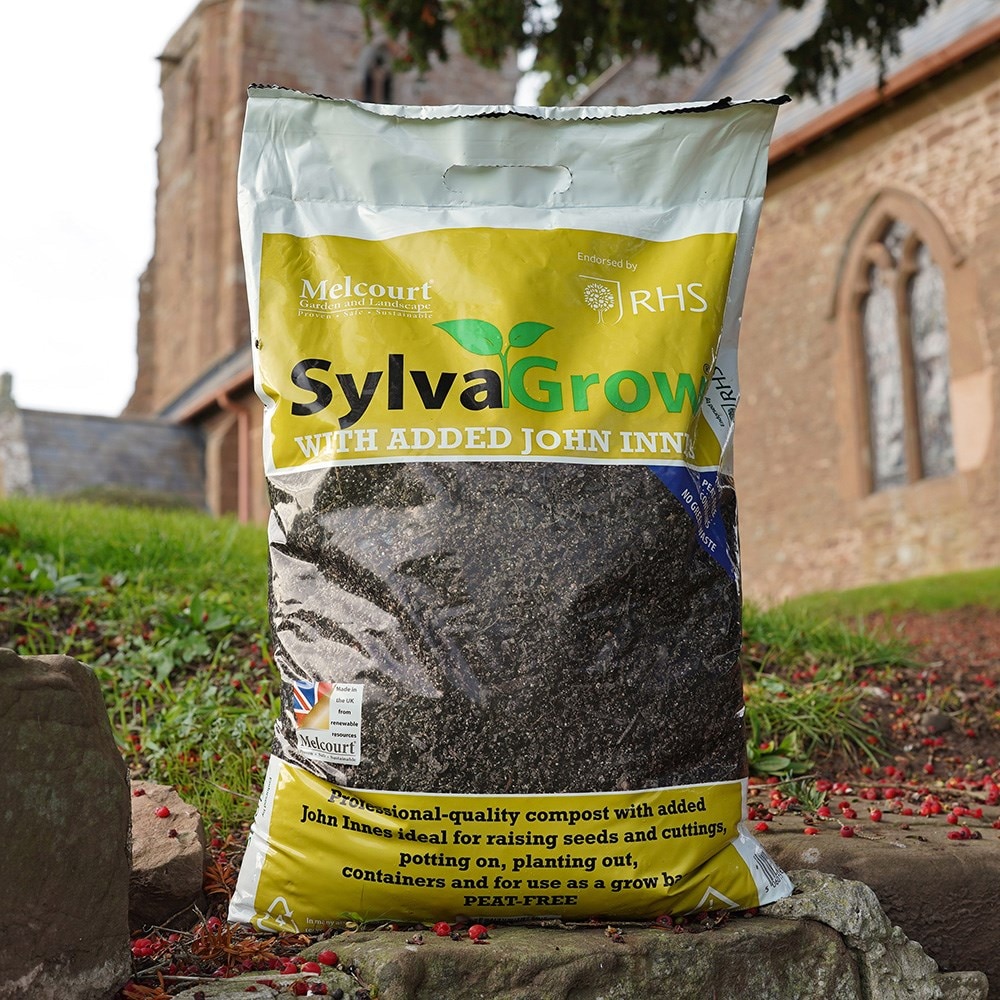 Sylvagrow peat-free multi-purpose compost added John Innes