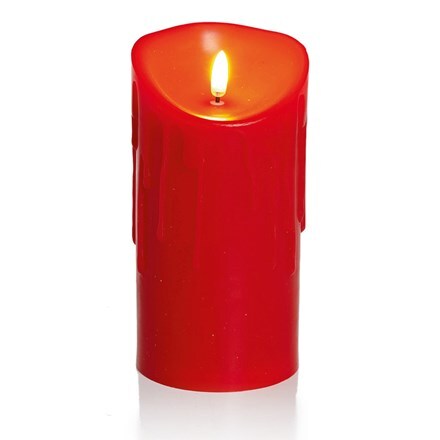Melted flicker candle