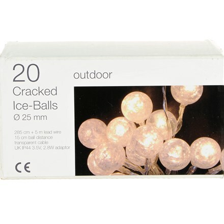 20 cracked ice ball LED lights