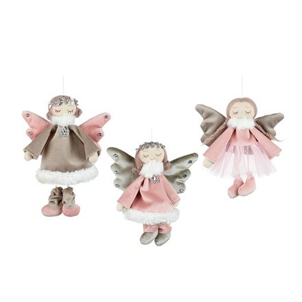 Hanging angels in dresses