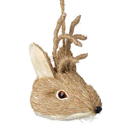 Reindeer head ornament