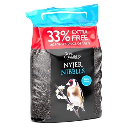 Nyjer nibbles 1.5kg plus 33 percent free
