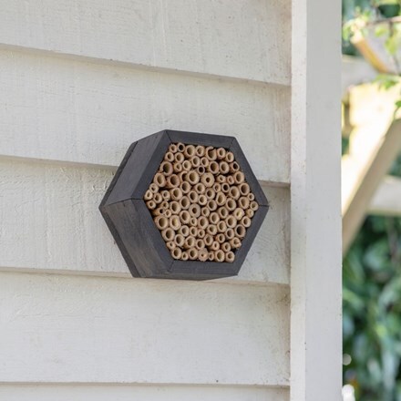 Spruce wild bee house