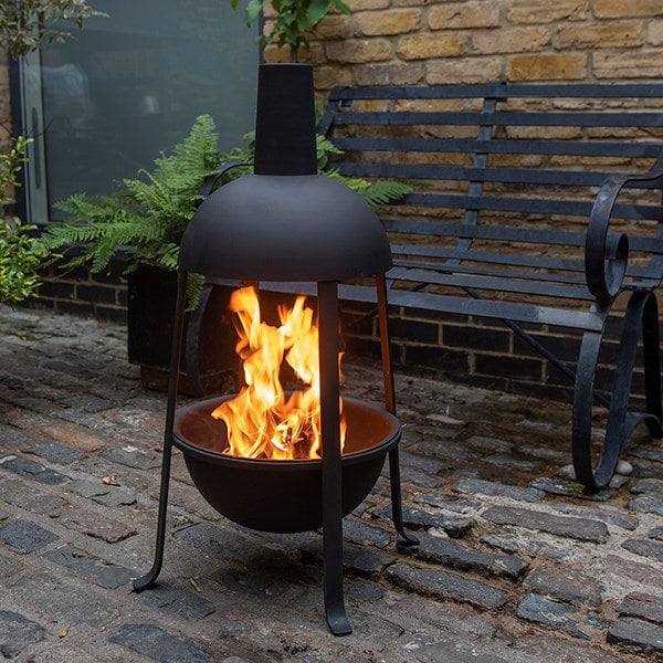 Hooded jiko fire pit warmer with FREE fire starter dome