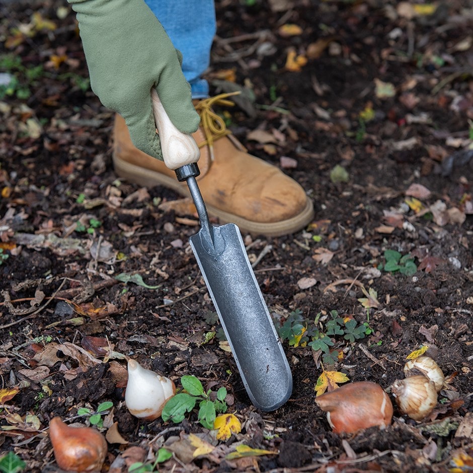 DeWit rock and root trowel with ash grip