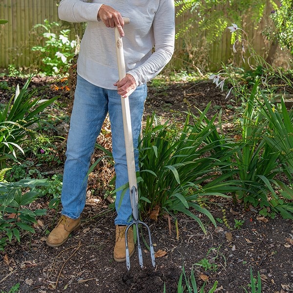 DeWit garden fork 3 prong ash handle 