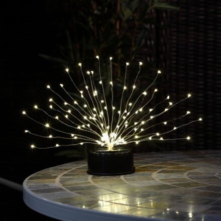 Firework table light - solar