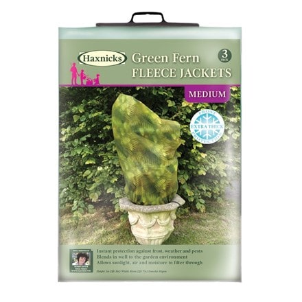 Green fern fleece jackets - medium pack of 3