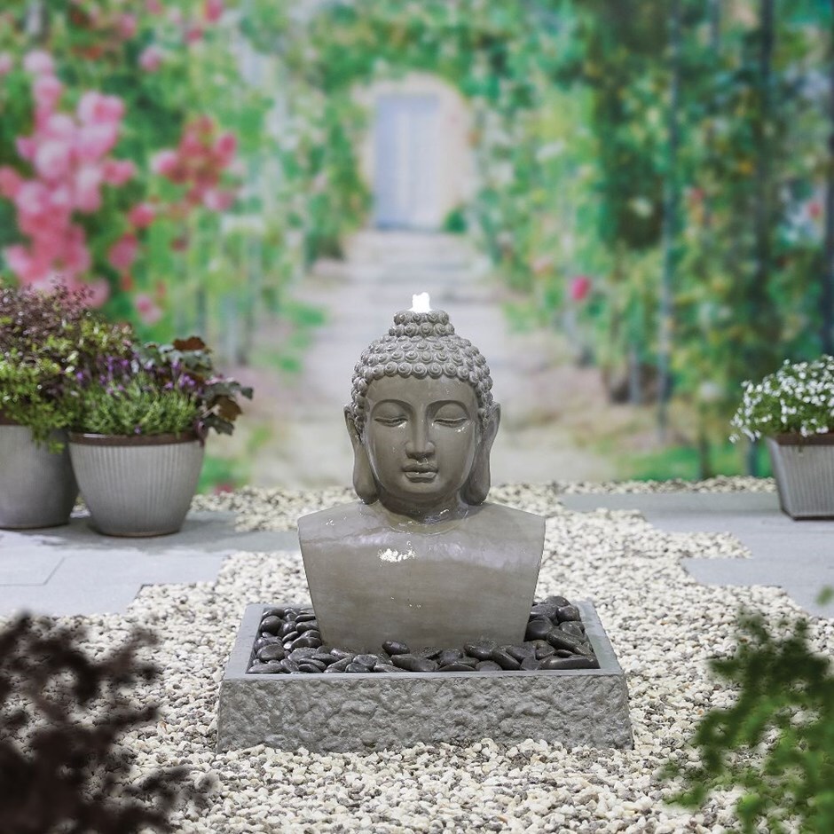 Buy Lotus Buddha Led Water Feature Delivery By Crocus