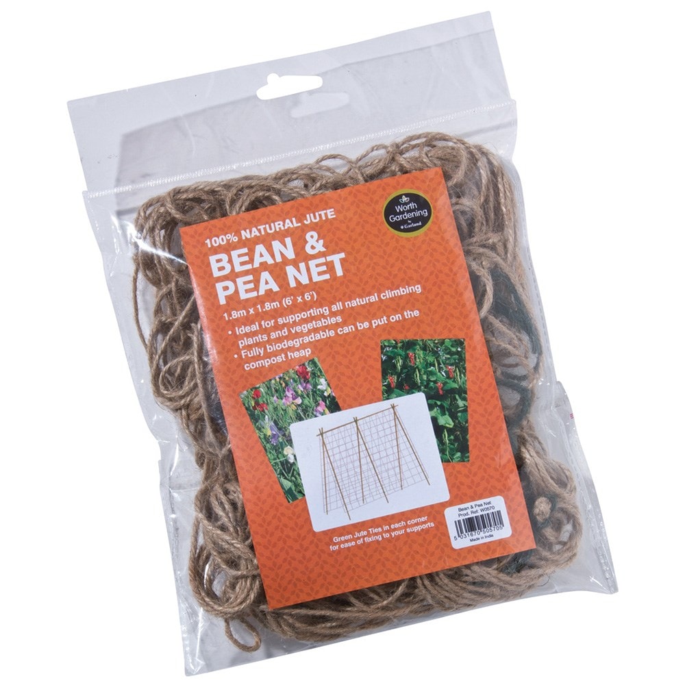 Bean and pea natural netting 1.8m x 1.8m