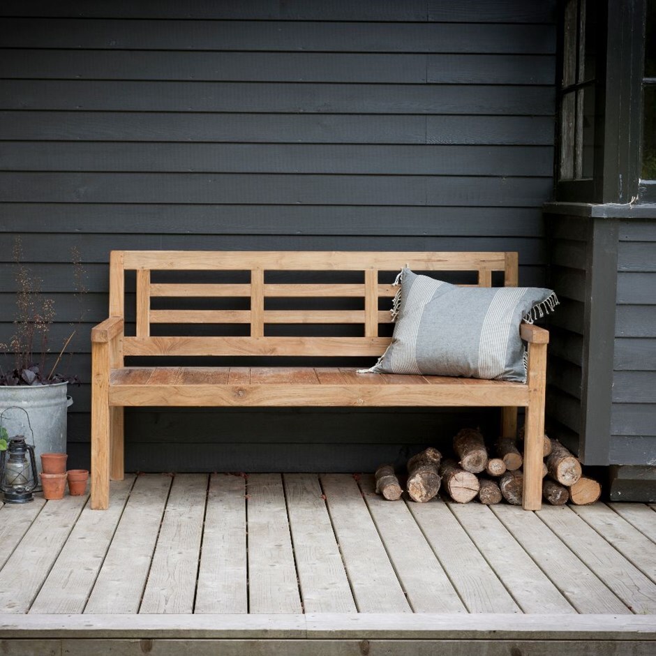Buy Teak Bench 3 Seater Delivery By Crocus