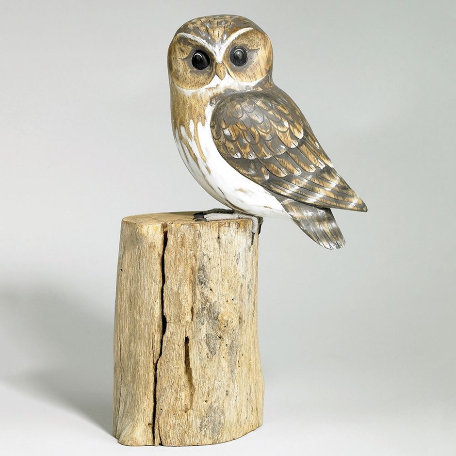Buy Hand Carved Wooden Little Owl Delivery By Crocus