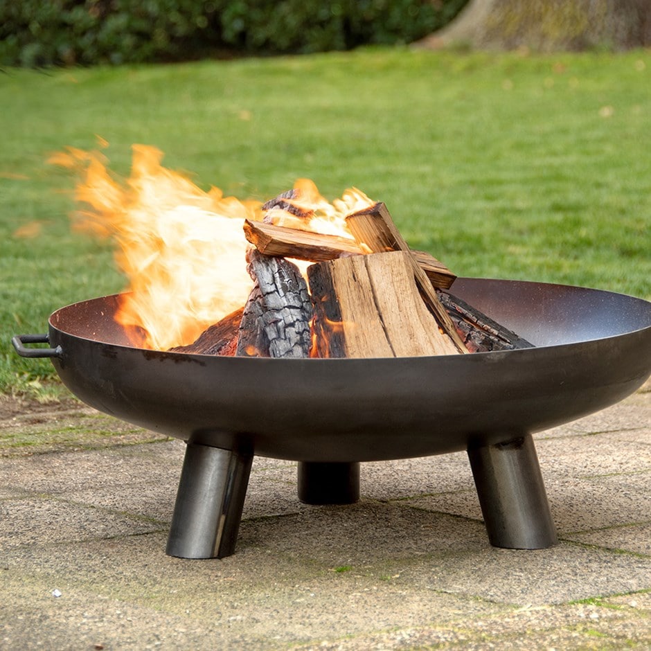 Steel fire bowl - large