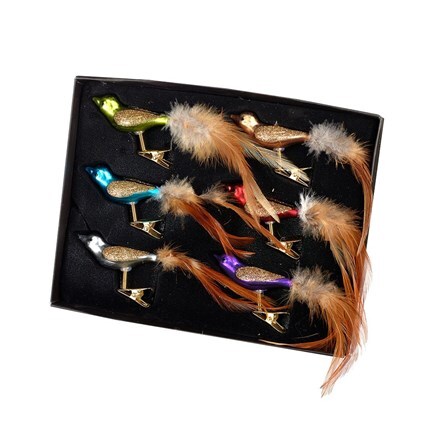 Feather tail pheasant clips set