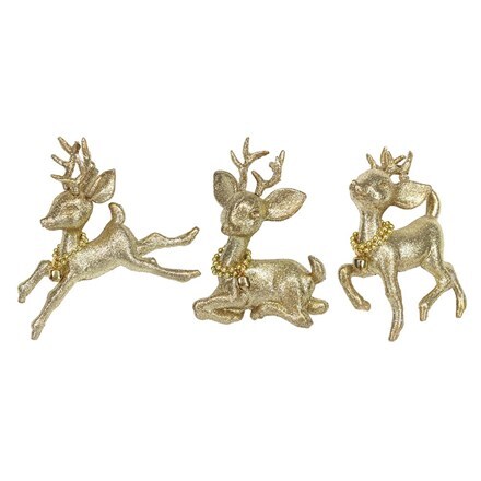 Gold glitter acrylic deer