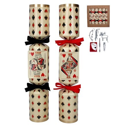 Recyclable playing card crackers - box of 6