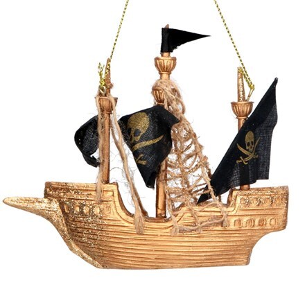 Resin pirate ship